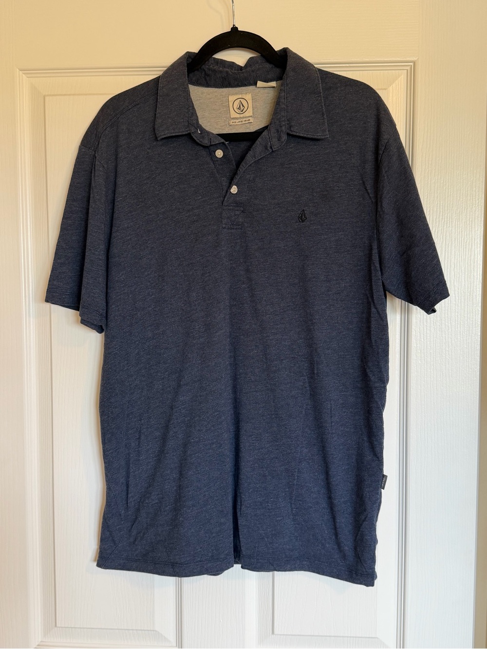 Volcom Men's Navy Heather Short-Sleeve Polo